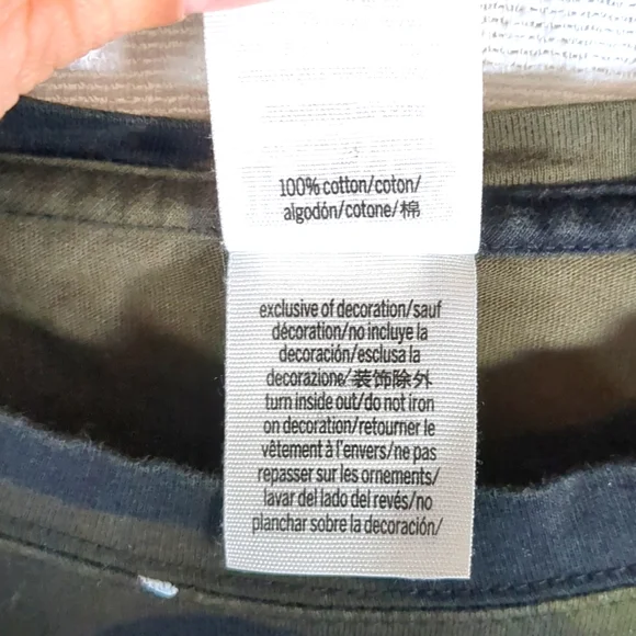 Victoria Secret PINK Camo Long Sleeve T Shirt W/ Pocket Size Small EUC - Picture 7 of 11